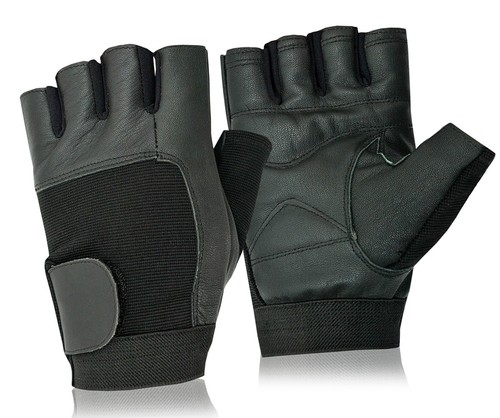 Leather weight lifting gloves - leather,