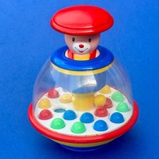 Vintage popper wobble Push Toy. VGC. Push & spin toy - Rare 