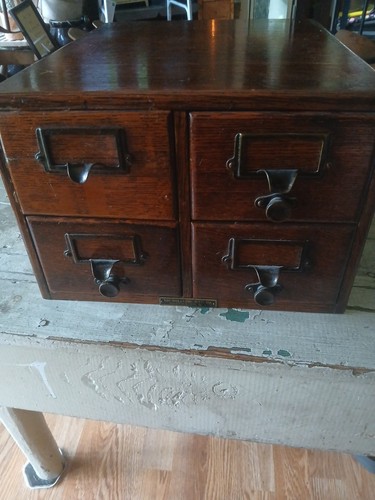 Antique oak yawman erbe four - yawman,