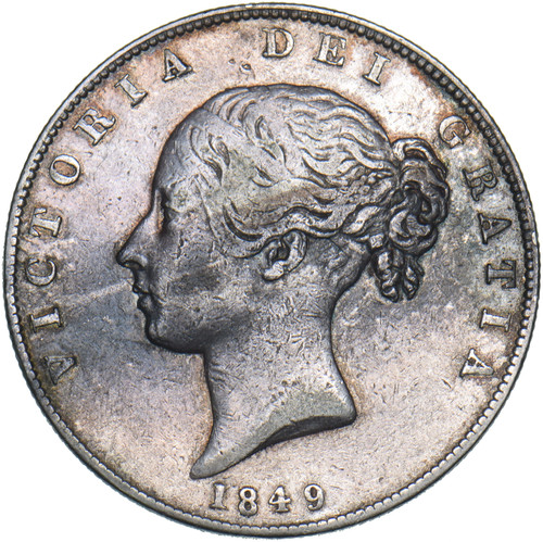 1849 halfcrown victoria - halfcrown,