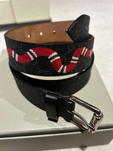 Gucci monogram snake belt - snake,