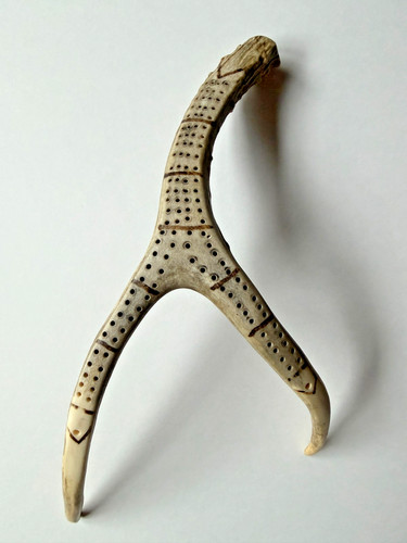 19th antique deer antler - c,