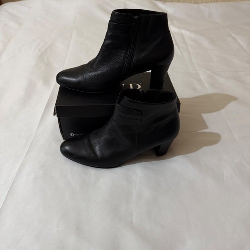 Gabor black leather ankle - gabor,