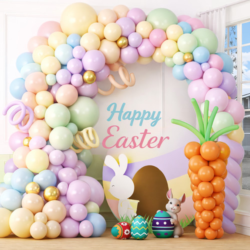 Easter balloon arch - easter,