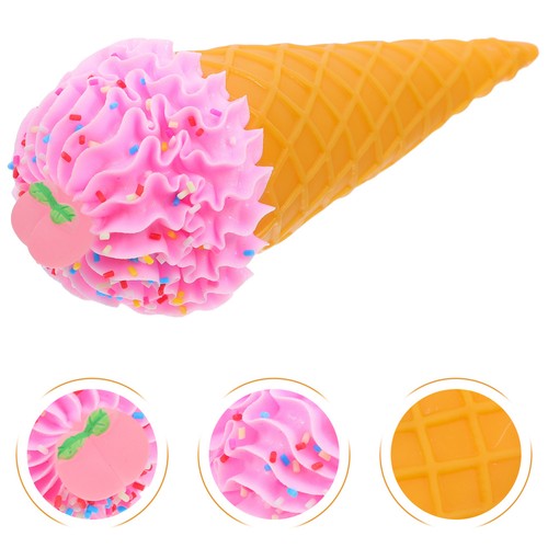 Ice cream cone figurine melted - cream,