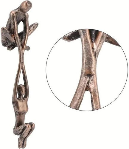 Bronze couple statue figurines - statue,