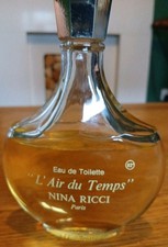 Nina Ricci L'Air Du Temps Eau de Toilette 200ml Bottle Vintage Lalique Perfume