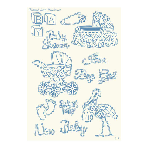 Tattered lace perforating - tattered,
