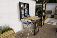 Wooden Garden Bar Wall Mounted Outdoor Garden Dining Storage - Free Delivery