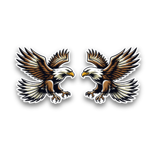 Small flying bald - bald, eagle