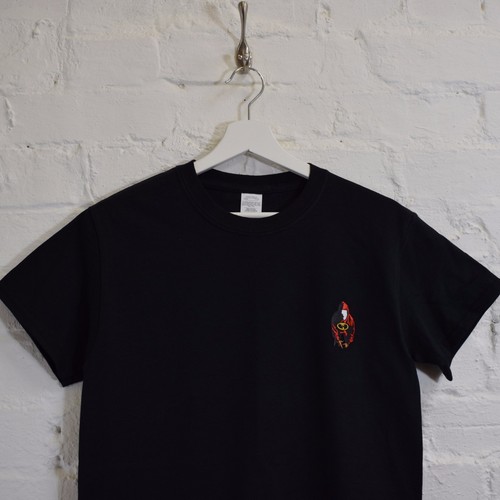 Shaolin hood embroidered black - hood,