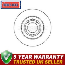 Borg & Beck Rear 1x Brake Disc