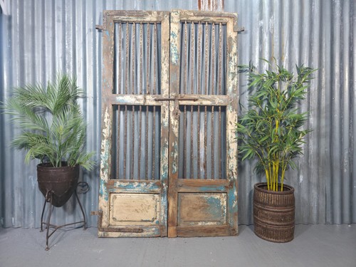Pair vintage rustic - rustic, indian