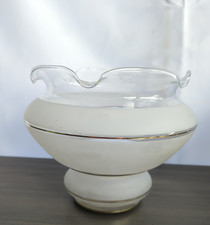 Vintage Retro Glass Frosted
