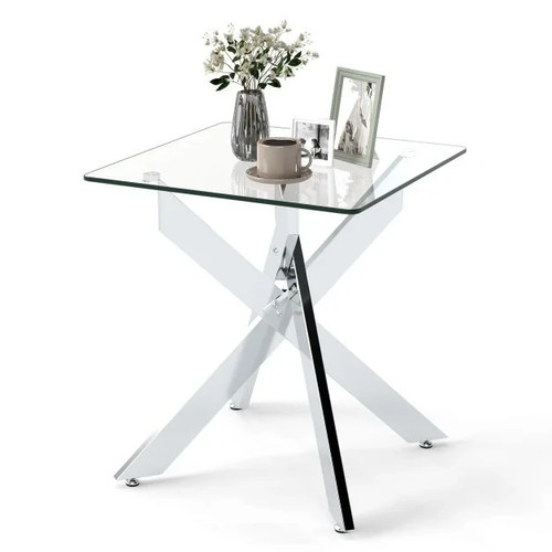 Costway glass side table - costway,