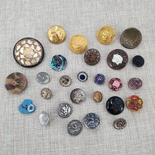 27 Vintage Assorted Buttons