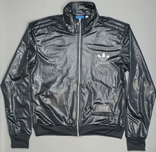 Adidas Chile 62 Men's Track Top Jacket Size XL Retro Firebird Shiny Wet Look
