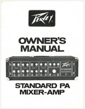 PEAVEY STANDARD PA MIXER-AMP OWNER'S MANUAL