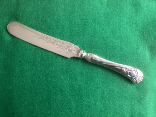 Silver victorian table knife - victorian,