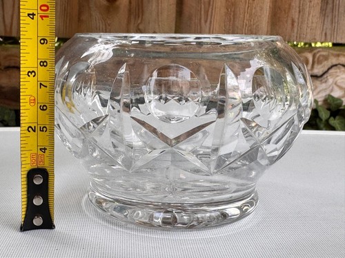 Vintage cut crystal glass rose - vintage,
