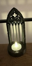 Black gothic arch tealight - black,