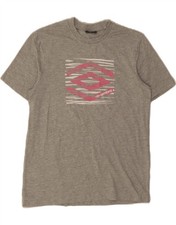 UMBRO Girls Graphic T-Shirt Top 14-15 Years Grey Cotton NZ05