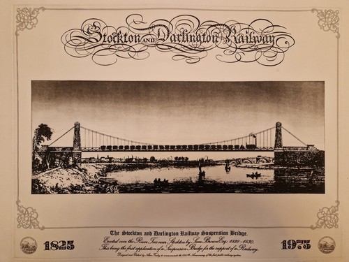 Railway print stockton and - stockton,