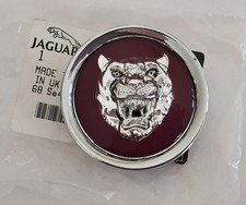 Jaguar Alloy Wheel Hub Cap Cover part no MNA 6249EA  Red/silver
