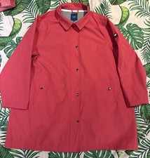 Cotton Traders Pink Waterproof Coat Jacket Size 24 Ladies Womans Pockets Button