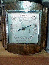 Barometer Wood Wooden Oak Wall