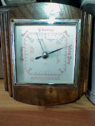 Barometer wood wooden - wooden, wall