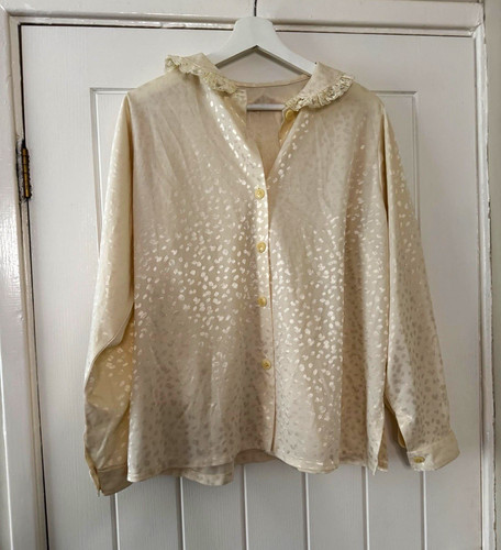 Vintage dressing cream polka - vintage,