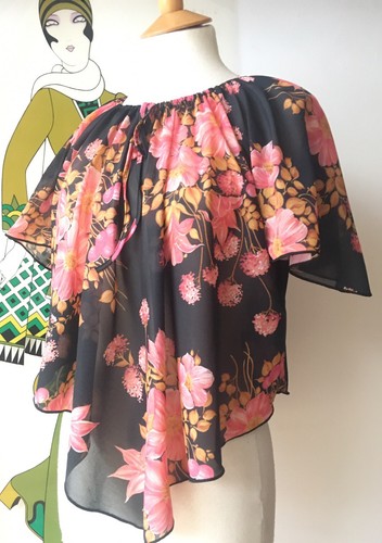 Vintage 1970s semi sheer - vintage,