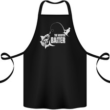 Fishing the Master Baiter Funny Fisherman Cotton Apron 100% Organic
