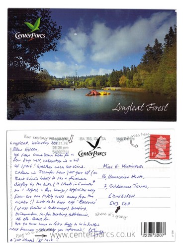 Postcard center parcs - -,