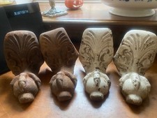 Antique Victorian Original Cast Iron Claw and Ball Feet x 4