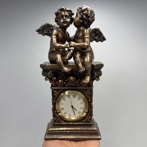 Secrets angels clock bronze - of,