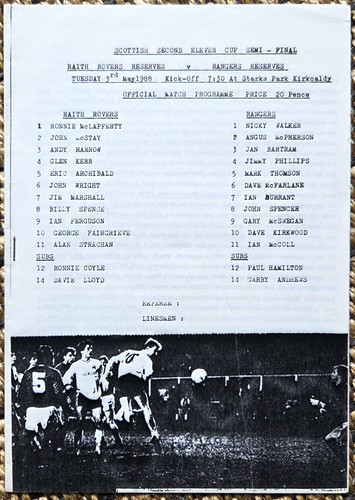 Raith rovers rangers 2nd - raith, v