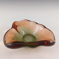 Czech Vintage Green & Amber