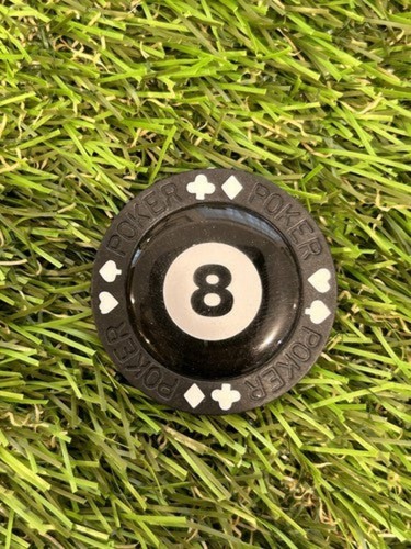 Eight ball clay poker - -,