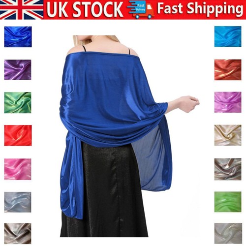 Silky iridescent scarf wrap - scarf,