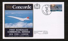 Concorde 1977 First Flight Flown Cover New York - London