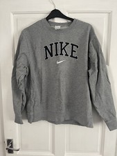 Nike Grey Spellout Sweatshirt Jumper Large