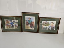 Lester Piggott Carson Cauthen  Horse Racing  X3 Print Pictures Joblot Collection