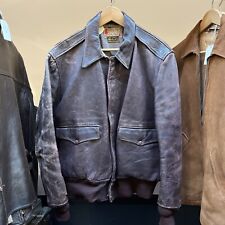 1940’s Vintage Sierra Sportswear Horsehide Leather Jacket Vintage Oxblood