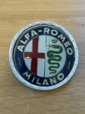 Alfa Romeo Milano Car Badge Plastic 1960