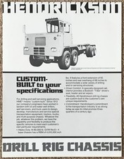 HENDRICKSON DRILL RIG CHASSIS