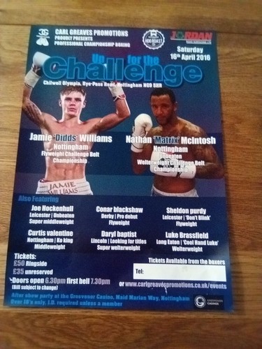 Boxing handbill - boxing,