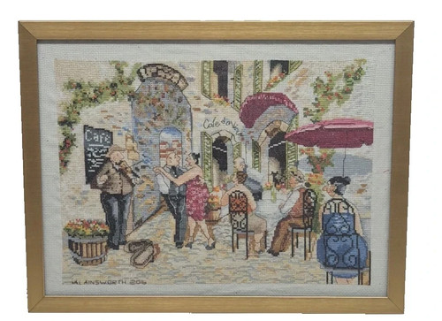 Criss cross stitch art - stitch, wall