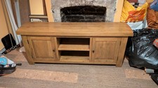 Large Oak Entertainment Unit
